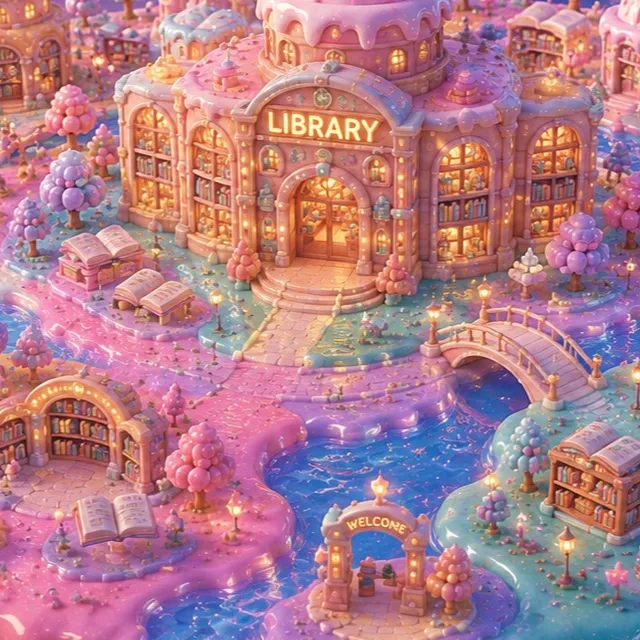 Library — a Melties world